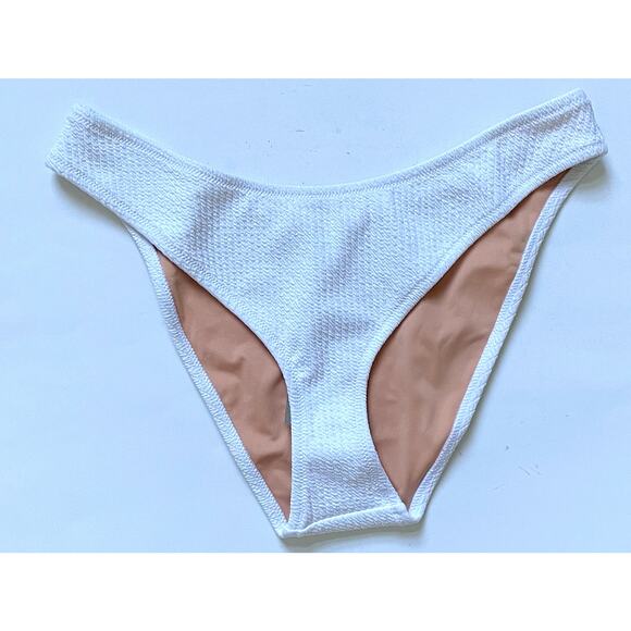 J. Crew Curve Bikini Bottom White Size Large NEW - Picture 4 of 6